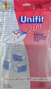 UNIFIT XTRA VACUUM BAGS FOR NILFISK UNI-182