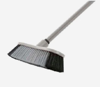 BLACK AND WHITE FIBRE VARNISHED & METALLIC HANDLE