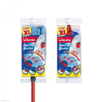 VILEDA SUPERMOCIO 3 ACTION MOP WITH FREE REFILL