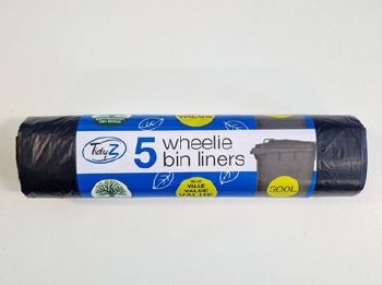 WHEELIE BIN LINERS 300LTR