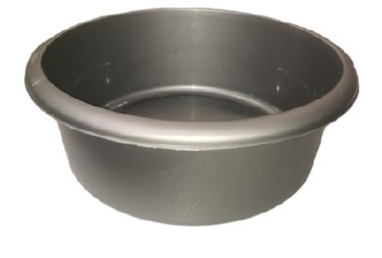 WHITEFURZE BASIN ROUND SILVER - 34CM