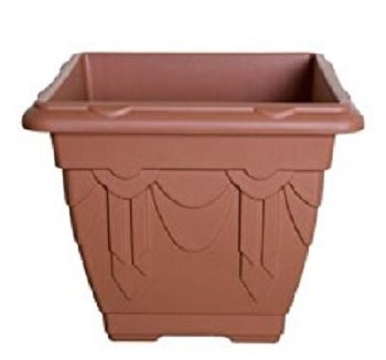 WHITEFURZE SQUARE PLANTER 38CM - TERRACOTTA