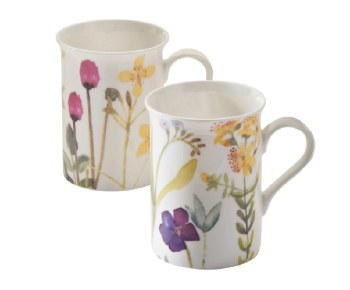 BLOOM ASSORTED FINE CHINA MUG 30CL