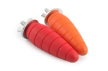 ANCOL WOODEN CARROT CHEWS - 2 PACK