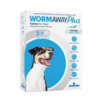 WORMAWAY PLUS TABLETS FOR SMALL DOGS