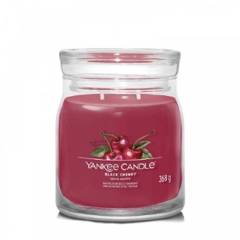 YANKEE CANDLE BLACK CHERRY MEDIUM JAR