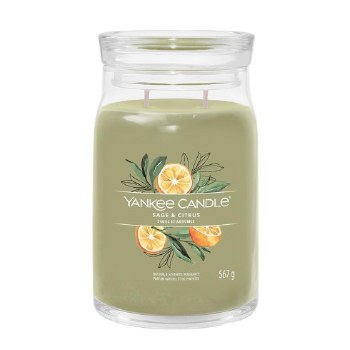 YANKEE CANDLE SAGE AND CITRUS LARGE JAR