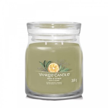 YANKEE CANDLE SAGE AND CITRUS MEDIUM JAR