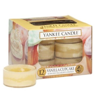 YANKEE CANDLE VANILLA CUPCAKE TEALIGHT - BOX OF 12