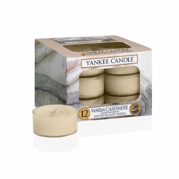 YANKEE CANDLE WARM CASHMERE TEALIGHTS - BOX OF 12
