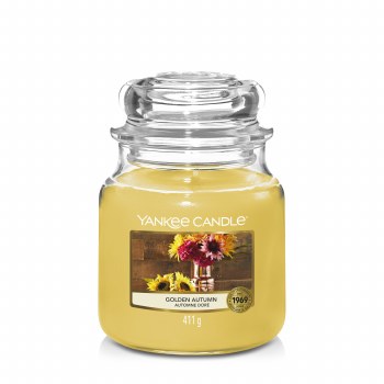 YANKEE CANDLE GOLDEN AUTUMN MEDIUM JAR