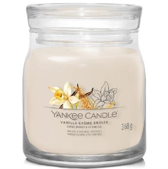 YANKEE CANDLE VANILLA CREME BRULEE MEDIUM JAR