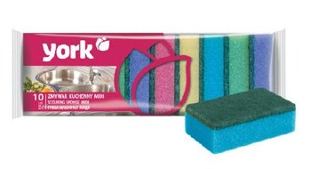 YORK SCOURING SPONGE MIDI 10PIECE