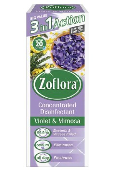 ZOFLORA CONCENTRATED DISINFECTANT 500ML - VIOLET AND MIMOSA
