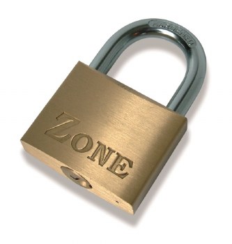 ZONE 40MM BRASS PADLOCK