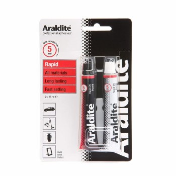 ARALDITE RAPID TUBE ALL PURPOSE EPOXY GLUE RED