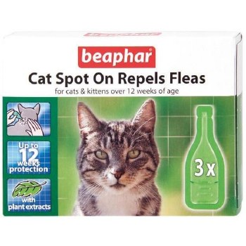 BEAPHAR CAT SPOT ON REPEL FLEA 3PACK