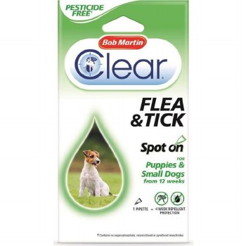 MARTIN CLEAR SPOT ON FLEA SMDOG12WK