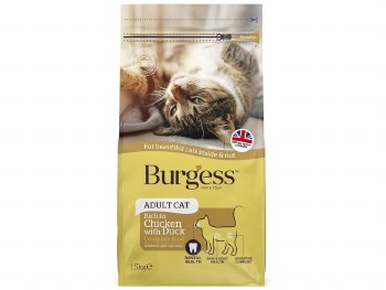 BURGESS CAT ADULT CHICKEN & DUCK 1.5KG