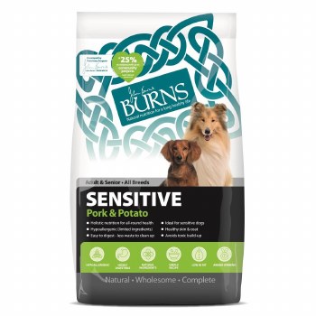 BURNS SENSITIVE WITH PORK & POTATO 12KG