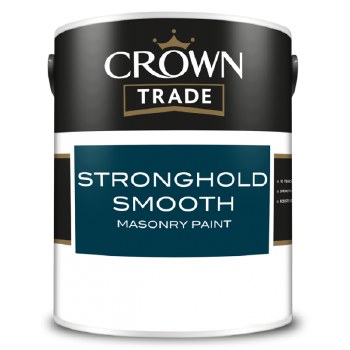 CROWN TRADE STRONGHOLD SMOOTH MASONRY PAINT - SCORCHED EARTH 5LT