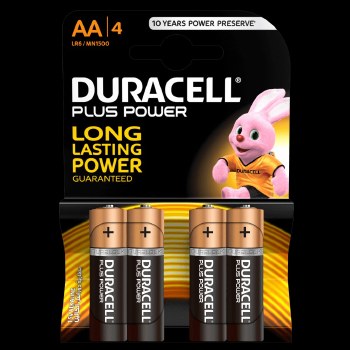 DURACELL POWER PLUS AA 4PCE