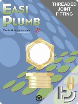 EASIPLUMB 3/4"X1/2" BRASS REDUCING BUSH