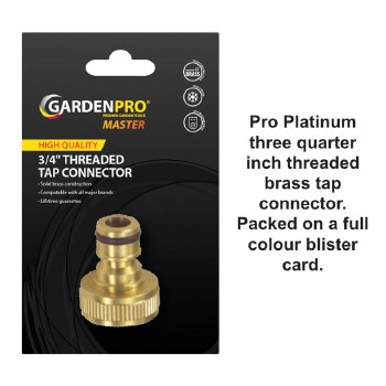 GARDENPRO 3/4 BRASS THREAD TAP CONNECTOR
