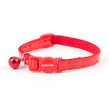 GLOSS REFLECTIVE CAT COLLAR RED