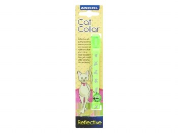 ANCOL HI VIS SAFETY CAT COLLAR - GREEN