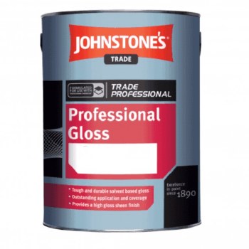 JOHNSTONES TRADE PROFESSIONAL GLOSS - BLACK 500ML
