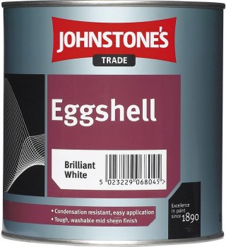 JOHNSTONES TRADE EGGSHELL BRILLANT WHITE 500ML