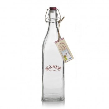 KILNER CLIP TOP SQUARE BOTTLE 1L