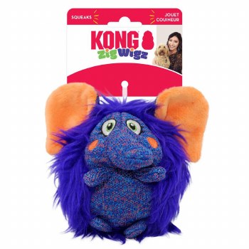 KONG ZIGWIGZ ELEPHANT MED DOG TOY