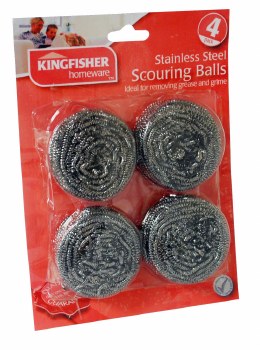 KSB100 KINGFISHER 4 PACK SCOURER BALL