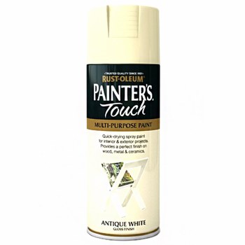 RUST-OLEUM PAINT TOUCH MULTI PURPOSE ANTIQUE WHITE SPRAY PAINT