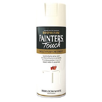 RUST-OLEUM PAINT TOUCH MULTI PURPOSE HEIRLOOM WHITE SPRAY PAINT