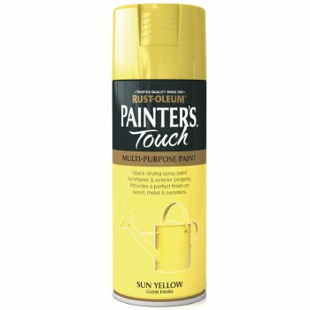 RUST-OLEUM PAINT TOUCH MULTI PURPOSE SUN YELLOW SPRAY PAINT