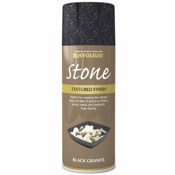 RUST-OLEUM STONE BLACK GRANITE TEXTURED EFFECT MULTI SURFACE SURFACE PAINT