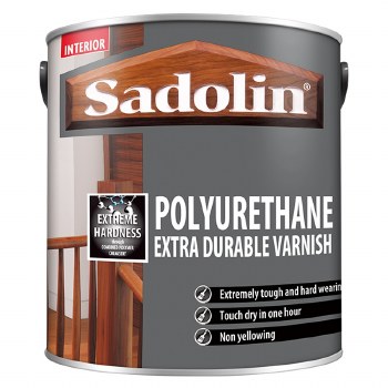 SADOLIN POLYURETHANE VARNISH CLEAR GLOSS 2.5LITRE