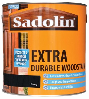 SADOLIN EXTRA DURABLE WOODSTAIN - EBONY 1L