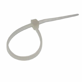SASTA 3.6 X 150MM WHITE CABLE TIES 6IN 100 PACK