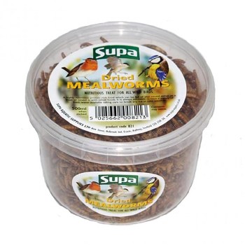 SUPA DRIED MEALWORMS 500ML