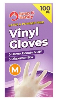 KEEP IT HANDY 100PK VINYL GLOVES