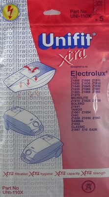 UNIFIT XTRA VACUUM BAGS FOR ELECTROLUX - UNI-110