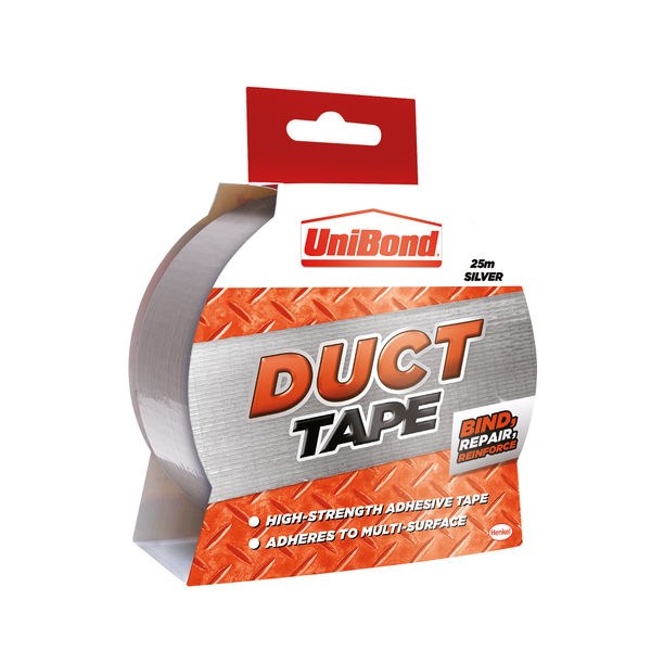UNIBOND DUCT TAPE SILVER 50 MM X 50 MTR
