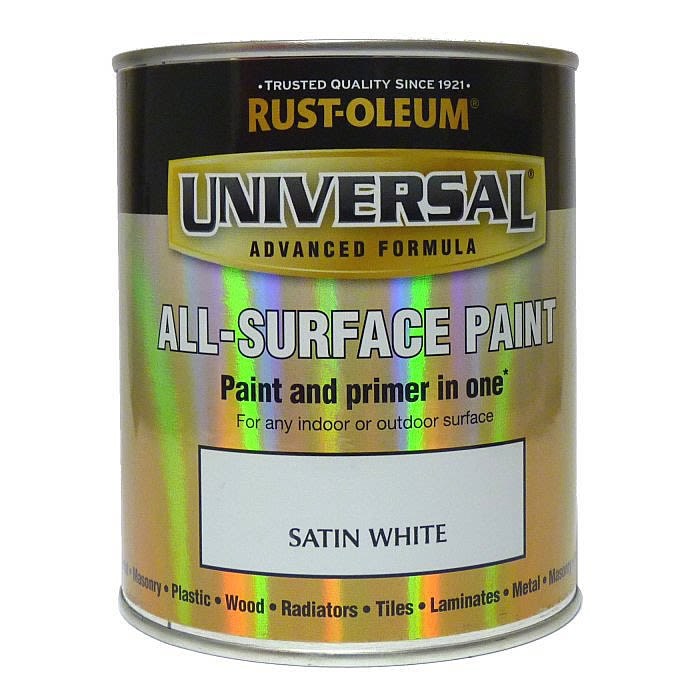 Rust-Oleum Gloss Finish Universal Metal and All-Surface Paint – SATIN WHITE 250ML