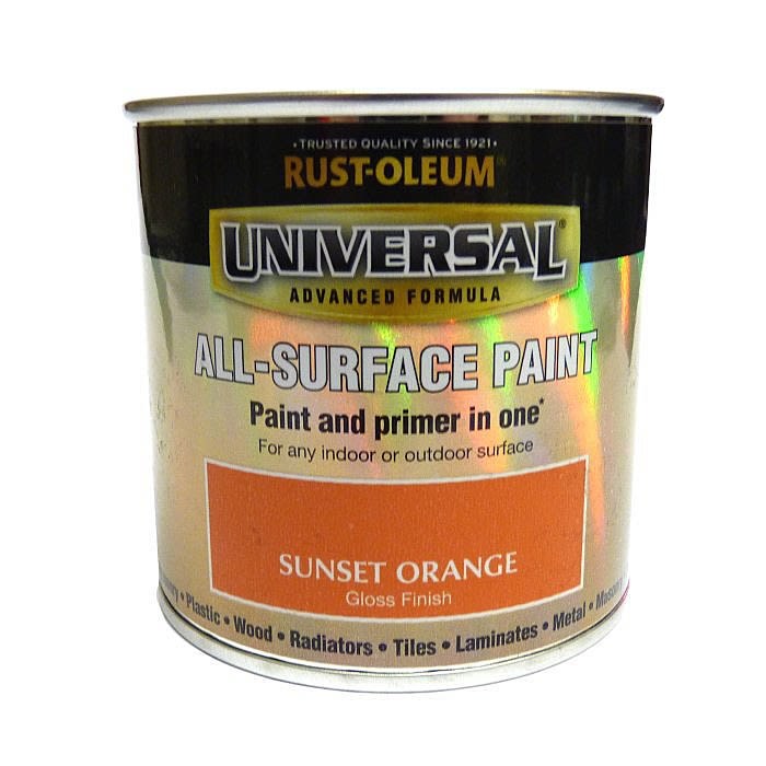 Rust-Oleum Gloss Finish Universal Metal and All-Surface Paint – SUNSET ORANGE 250ML