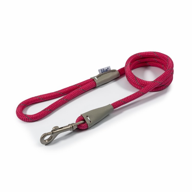 ANCOL VIVA ROPE SLIP LEAD PINK 12MM X 1.5M