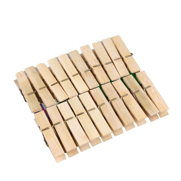 40 WOODEN CLOTHES PEGS